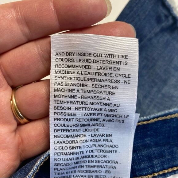 Levi’s Distressed Raw Hem Denim Shorts Boho Bohemian Festival Sz 25 - Picture 11 of 13